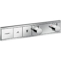 Смеситель скрытого монтажа для душа Hansgrohe RainSelect 15380000 с термостатом, на 2 функции, хром, фото №1