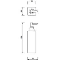 Дозатор для рідкого мила Decor Walther DW 6300 0804700 білий/хром, фото №2