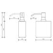 Дозатор для рідкого мила Decor Walther Corner DW 470 0824960 чорний матовий, фото 2
