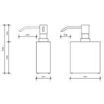 Дозатор для рідкого мила Decor Walther Corner DW 470 0824960 чорний матовий, фото №2