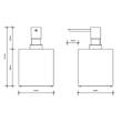 Дозатор для рідкого мила Decor Walther Corner DW 475 0825060 чорний матовий, фото 2
