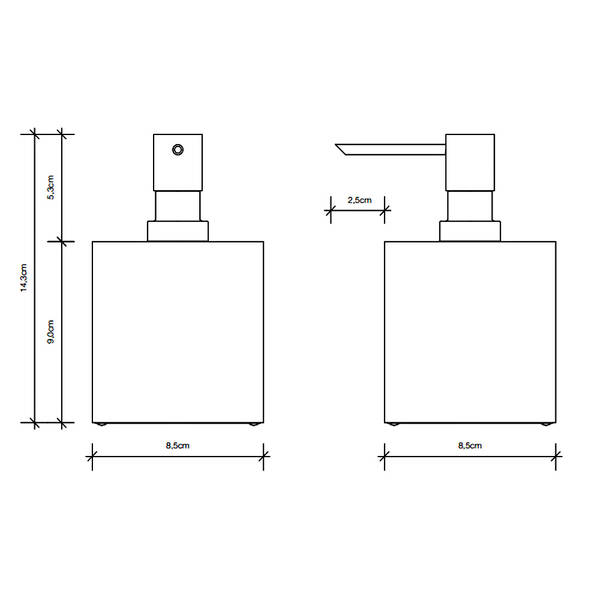 Дозатор для рідкого мила Decor Walther Corner DW 475 0825060 чорний матовий, фото 2