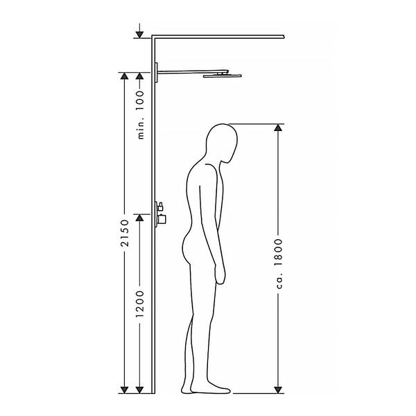 Верхний душ Axor ShowerSolutions 250 1jet 35284000 с держателем, фото 3