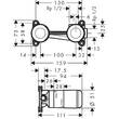 Скрытая часть смесителя для раковины однорычажного Hansgrohe Talis E 13622180, фото 2