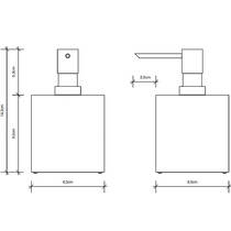 Дозатор для рідкого мила Decor Walther Corner DW 475 0825000 хром, фото №2
