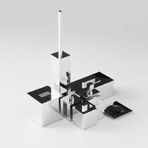 Дозатор для рідкого мила Decor Walther Corner DW 475 0825000 хром, фото №3