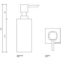 Дозатор для жидкого мыла Decor Walther Corner 0839700 хром, фото №2