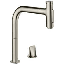 Змішувач для кухні Hansgrohe Metris Select M71 73818800 сталь, фото №1