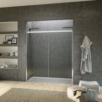 Душевые двери Duka Acqua QTN2 R 1400 A10 CSH 120х200 см раздвижные в нишу, фото №1