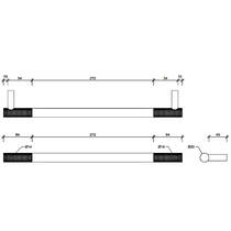 Тримач для рушників Decor Walther Club HTE40 0855400 хром, фото №2
