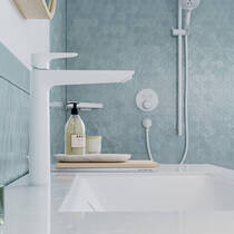 Смеситель для раковины Hansgrohe Talis E 71716700 белый матовый, фото №3