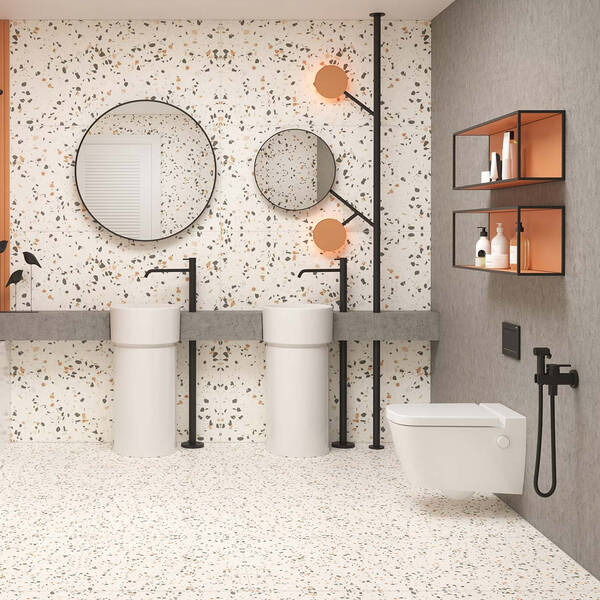 Керамогранит Megagres Terrazzo Agrimstone Ivory M. 60x60 см, фото 1