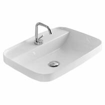 Раковина Kerasan Tribeca 5142 30 60 см на столешницу, белый матовый, фото №1