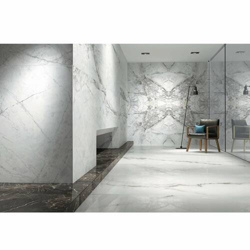 Керамограніт Megagres-2 Bluetta Book Match Rect Parlak Nano 120x240 см, фото 2