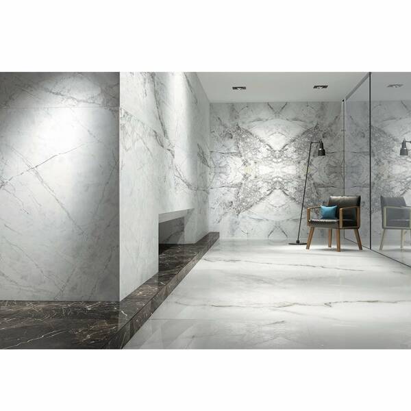 Керамограніт Megagres-2 Bluetta Book Match Rect Parlak Nano 120x240 см, фото 2