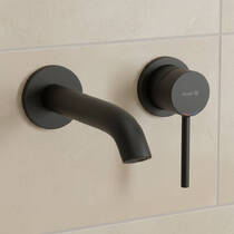 Смеситель скрытого монтажа для раковины Kludi Bozz 382443976 черный матовый