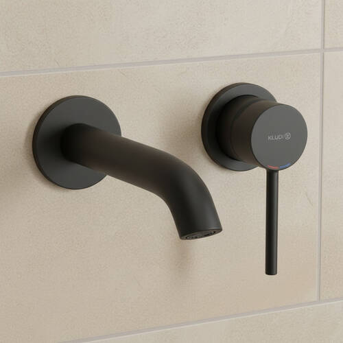 Смеситель скрытого монтажа для раковины Kludi Bozz 382443976 черный матовый, фото 1