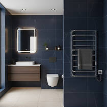 Рушникосушарка електрична Mario Преміум Люкс-I 800х500/170 TR K, 800х490 мм з таймером-регулятором температури, хром, 140 Вт, фото №7