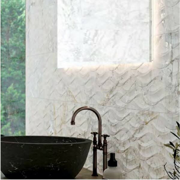 Плитка Peronda Supreme White Decor/R 33,3x100 см, фото 2