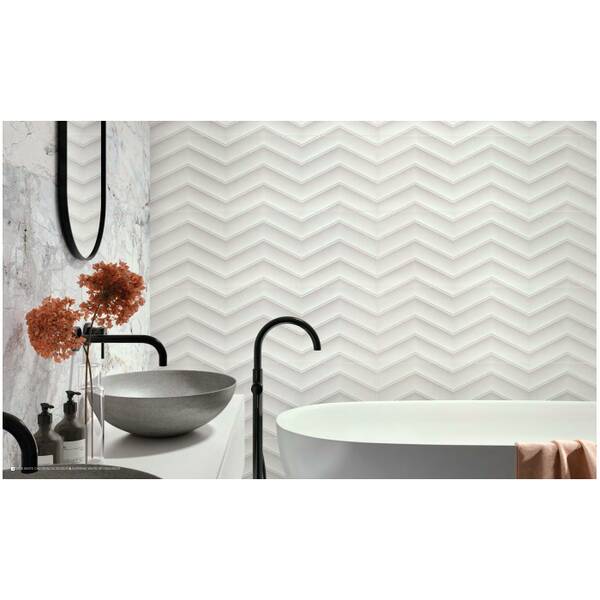 Плитка Peronda Look White Chevron/R 33,3x100 см, фото 2