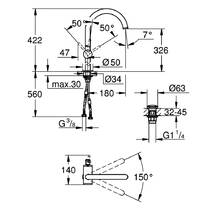 Змішувач для раковини Grohe Atrio 32647003 хром, фото №2