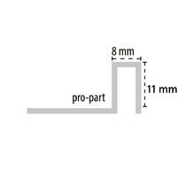 Профиль декоративный Butech Pro-Part Rose 100231592 B73141336 розовое золото 2500х11х8 мм, фото №4