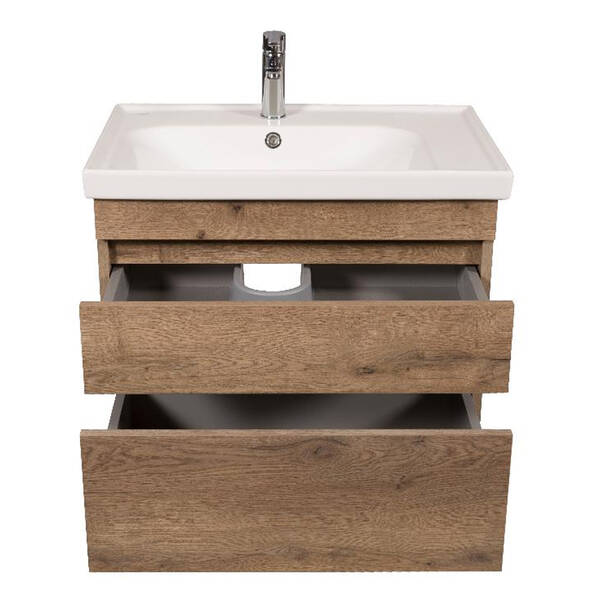 Тумба Аква Родос Вінтаж 7569 підвісна аліканте з раковиною Frame 70 см, фото 3