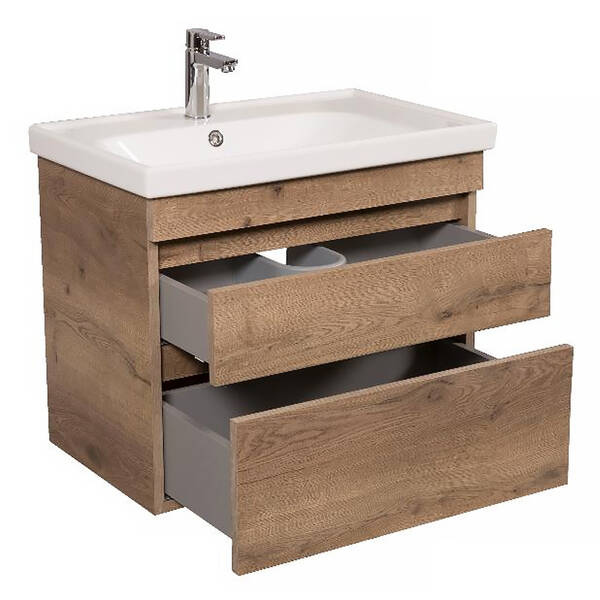 Тумба Аква Родос Вінтаж 7569 підвісна аліканте з раковиною Frame 70 см, фото 2