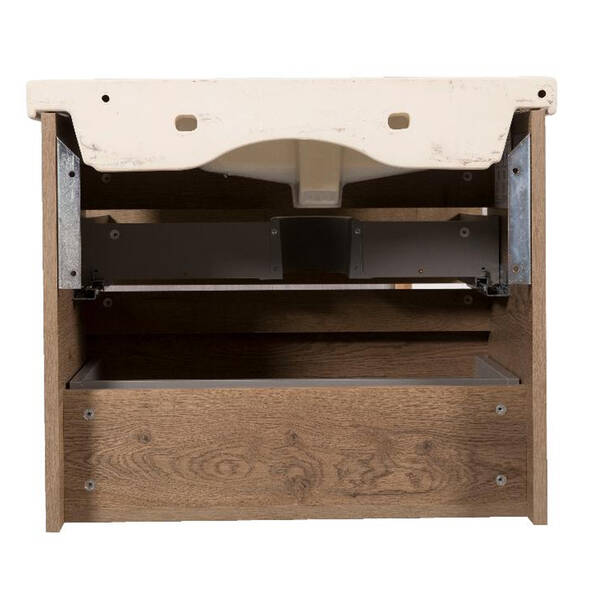 Тумба Аква Родос Вінтаж 7569 підвісна аліканте з раковиною Frame 70 см, фото 5