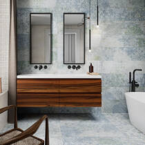 Керамограніт Aparici Bohemian Blue Natural 50х100 см, фото №5