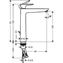 Змішувач для раковини Hansgrohe Talis E 71716990 золото полірований, фото №2