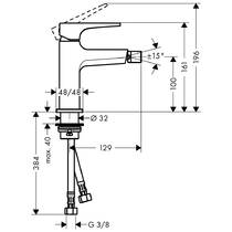 Смеситель для биде Hansgrohe Metropol 32520700 белый матовый, фото №2