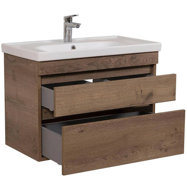 Тумба Аква Родос Вінтаж 7567 консольна аліканте з раковиною Frame 100 см, фото 5