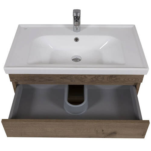 Тумба Аква Родос Вінтаж 7567 консольна аліканте з раковиною Frame 100 см, фото 7