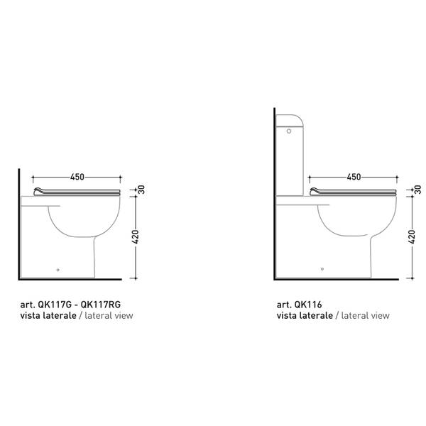 Крышка для унитаза Flaminia Quick/APP QKCW09 soft-close, цвет fango, фото 4