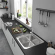 Мойка для кухни Hansgrohe 43335800 S41 (S412 - F400) сталь, фото 3