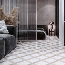 Керамограніт Golden Tile Marmo Wood Grate білий 4V0880 40x40 см, фото №2