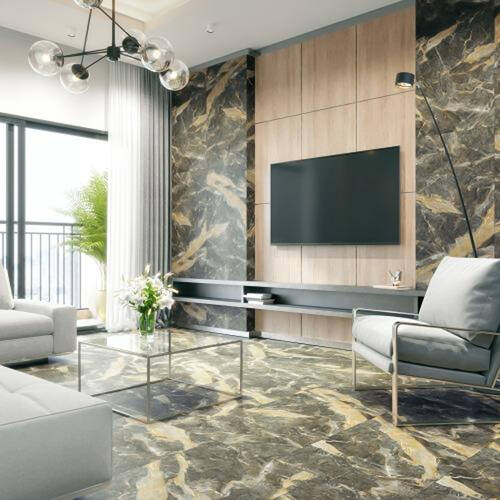 Керамограніт Інтеркерама Ardesia коричневий темний 6060 34 032 60х60см, фото 2