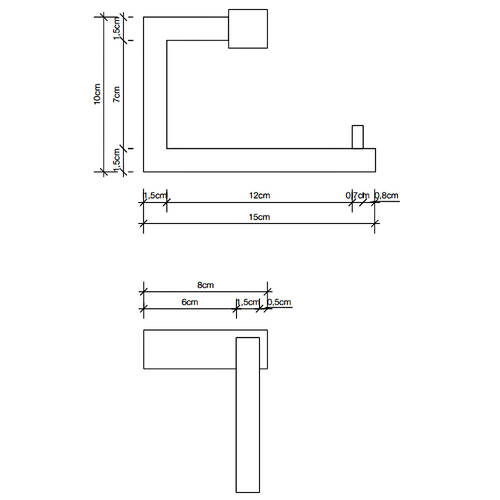 Тримач для туалетного паперу Decor Walther Corner CO TPH3 0561550 без кришки, білий матовий, фото 2