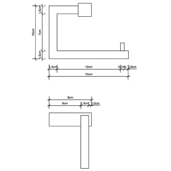 Тримач для туалетного паперу Decor Walther Corner CO TPH3 0561550 без кришки, білий матовий, фото 2