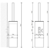 Щітка для унітаза Decor Walther Corner CO WBD N 0564060 чорний матовий, фото №2