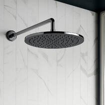 Верхний душ Paffoni Master King Tondo ZSOF 079 NKN 300 мм, черный никель, фото №1