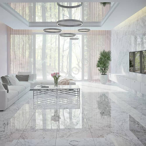 Керамограніт Інтеркерама Arabescato сірий  6060 36 071/L 60х60 см, фото 2