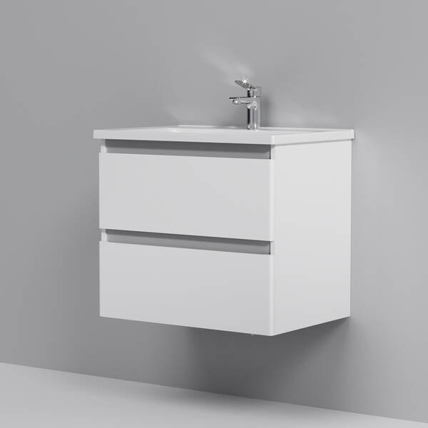 Тумба з раковиною AM.PM X-Joy M85 - FHX0652 - WC0652WG38  підвісна, 65 см, білий глянець, фото 2