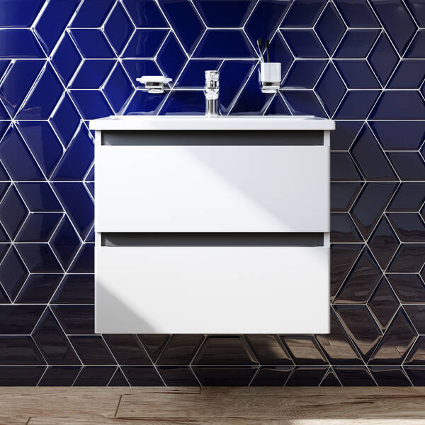 Тумба з раковиною AM.PM X-Joy M85 - FHX0652 - WC0652WG38  підвісна, 65 см, білий глянець, фото 5