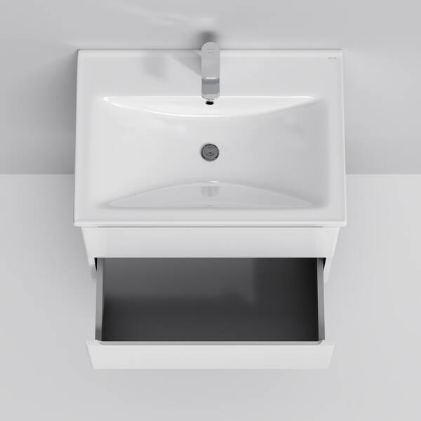 Тумба з раковиною AM.PM X-Joy M85 - FHX0652 - WC0652WG38  підвісна, 65 см, білий глянець, фото 3