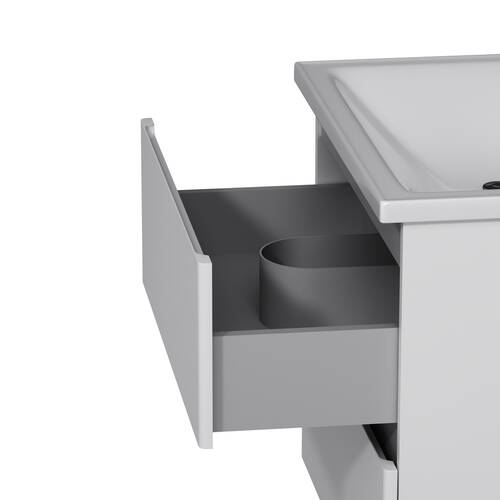 Тумба з раковиною AM.PM X-Joy M85 - FHX0652 - WC0652WG38  підвісна, 65 см, білий глянець, фото 4