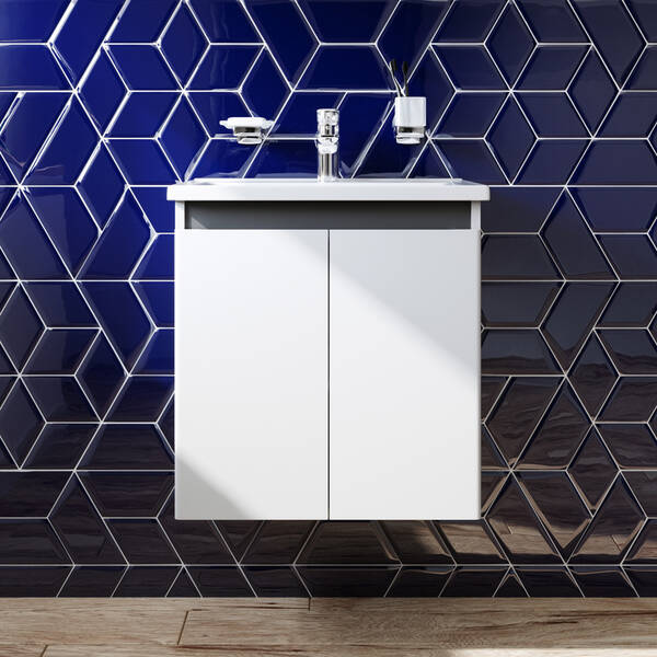 Тумба з раковиною AM.PM X-Joy M85 - FHX0551 - WC0551WG38 підвісна, 55 см, білий глянець, фото 5