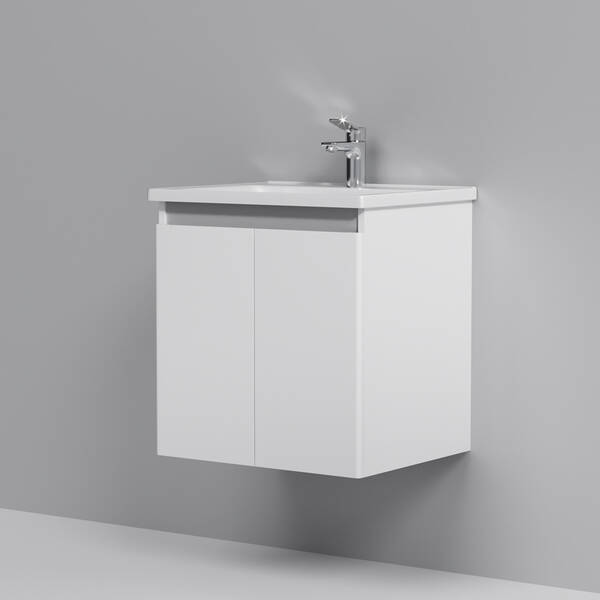 Тумба з раковиною AM.PM X-Joy M85 - FHX0551 - WC0551WG38 підвісна, 55 см, білий глянець, фото 2