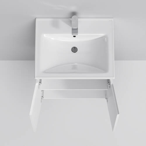Тумба з раковиною AM.PM X-Joy M85 - FHX0551 - WC0551WG38 підвісна, 55 см, білий глянець, фото 3
